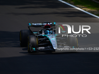 George Russell of Mercedes-AMG Petronas drives his single-seater during qualifying of the Italian GP, the 16th round of the Formula 1 World...