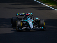 George Russell of Mercedes-AMG Petronas drives his single-seater during qualifying of the Italian GP, the 16th round of the Formula 1 World...