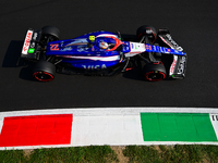 Yuki Tsunoda of Visa Cash-Up Racing Bulls drives his single-seater during qualifying of the Italian GP, the 16th round of the Formula 1 Worl...