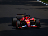 Carlos Sainz of Scuderia Ferrari drives his single-seater during qualifying of the Italian GP, the 16th round of the Formula 1 World Champio...