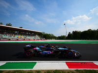 Esteban Ocon of the Alpine F1 Team drives his single-seater during qualifying for the Italian GP, the 16th round of the Formula 1 World Cham...