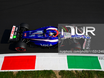 Daniel Ricciardo of Visa Cash-Up Racing Bulls drives his single-seater during qualifying of the Italian GP, the 16th round of the Formula 1...