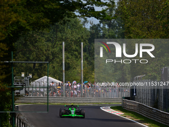 Guanyu Zhou of Stake F1 Team drives his single-seater during qualifying of the Italian GP, the 16th round of the Formula 1 World Championshi...