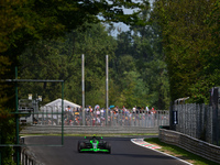 Guanyu Zhou of Stake F1 Team drives his single-seater during qualifying of the Italian GP, the 16th round of the Formula 1 World Championshi...