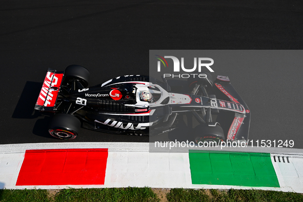 Kevin Magnussen of Haas F1 Team drives his single-seater during qualifying of the Italian GP, the 16th round of the Formula 1 World Champion...