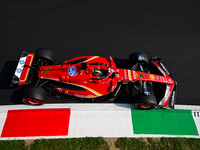 Charles Leclerc of Scuderia Ferrari drives his single-seater during qualifying of the Italian GP, the 16th round of the Formula 1 World Cham...