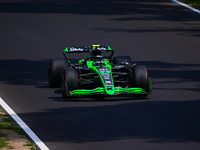 Guanyu Zhou of Stake F1 Team drives his single-seater during qualifying of the Italian GP, the 16th round of the Formula 1 World Championshi...