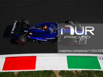 Alexander Albon of the Williams F1 Team drives his single-seater during qualifying for the Italian GP, the 16th round of the Formula 1 World...