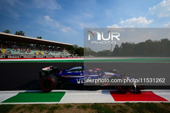 Daniel Ricciardo of Visa Cash-Up Racing Bulls drives his single-seater during qualifying of the Italian GP, the 16th round of the Formula 1...