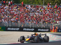 Max Verstappen of the Netherlands drives the Oracle Red Bull Racing RB20 Honda RBPT during the Formula 1 Pirelli Gran Premio d'Italia 2024 i...