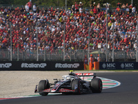 Nico Hulkenberg of Germany drives the (27) MoneyGram Haas F1 Team VF-24 Ferrari during the Formula 1 Pirelli Gran Premio d'Italia 2024 in Mo...