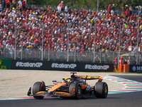 Oscar Piastri of Australia drives the (81) McLaren F1 Team MCL38 Mercedes during the Formula 1 Pirelli Gran Premio d'Italia 2024 in Monza, I...