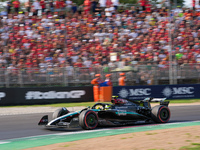 Lewis Hamilton of the UK drives the (44) Mercedes-AMG Petronas F1 Team F1 W15 E Performance Mercedes during the Formula 1 Pirelli Gran Premi...