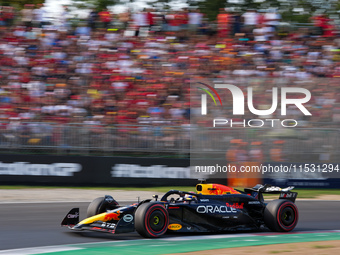 Max Verstappen of the Netherlands drives the Oracle Red Bull Racing RB20 Honda RBPT during the Formula 1 Pirelli Gran Premio d'Italia 2024 i...