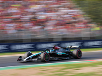 George Russell of the UK drives the (63) Mercedes-AMG Petronas F1 Team F1 W15 E Performance Mercedes during the Formula 1 Pirelli Gran Premi...