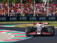 Kevin Magnussen of Denmark drives the (20) MoneyGram Haas F1 Team VF-24 Ferrari during the Formula 1 Pirelli Gran Premio d'Italia 2024 in Mo...