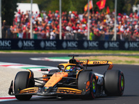 Oscar Piastri of Australia drives the (81) McLaren F1 Team MCL38 Mercedes during the Formula 1 Pirelli Gran Premio d'Italia 2024 in Monza, I...