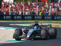 George Russell of the UK drives the (63) Mercedes-AMG Petronas F1 Team F1 W15 E Performance Mercedes during the Formula 1 Pirelli Gran Premi...