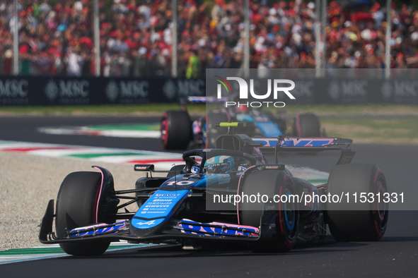 Pierre Gasly of France drives the (10) BWT Alpine F1 Team A524 Renault during the Formula 1 Pirelli Gran Premio d'Italia 2024 in Monza, Ital...