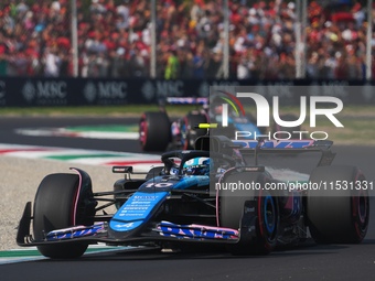 Pierre Gasly of France drives the (10) BWT Alpine F1 Team A524 Renault during the Formula 1 Pirelli Gran Premio d'Italia 2024 in Monza, Ital...