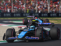 Pierre Gasly of France drives the (10) BWT Alpine F1 Team A524 Renault during the Formula 1 Pirelli Gran Premio d'Italia 2024 in Monza, Ital...