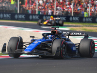 Alexander Albon of Thailand drives the (23) Williams Racing FW46 Mercedes during the Formula 1 Pirelli Gran Premio d'Italia 2024 in Monza, I...