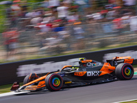 Lando Norris of the United Kingdom drives the (04) McLaren F1 Team MCL38 during FP3 of the Formula 1 Pirelli Gran Premio d'Italia 2024 in Mo...