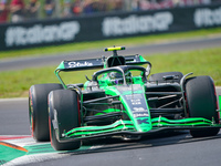 Zhou Guanyu of China drives the (24) Stake F1 Team Kick Sauber C44 during the FP3 of the Formula 1 Pirelli Gran Premio d'Italia 2024 in Monz...