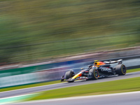 Carlos Sainz of Spain drives the (55) Scuderia Ferrari SF-24 during the FP3 of the Formula 1 Pirelli Gran Premio d'Italia 2024 in Monza, Ita...