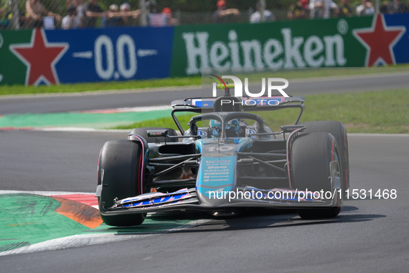 Pierre Gasly of France drives the (10) BWT Alpine F1 Team A524 Renault during the Formula 1 Pirelli Gran Premio d'Italia 2024 in Monza, Ital...