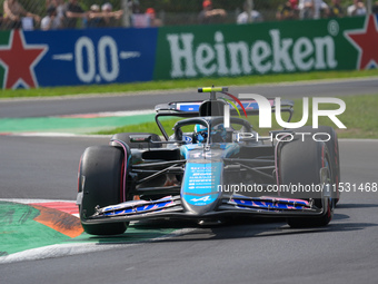 Pierre Gasly of France drives the (10) BWT Alpine F1 Team A524 Renault during the Formula 1 Pirelli Gran Premio d'Italia 2024 in Monza, Ital...