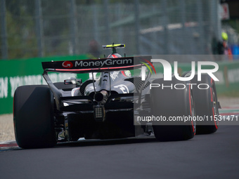 Nico Hulkenberg of Germany drives the (27) MoneyGram Haas F1 Team VF-24 Ferrari during the Formula 1 Pirelli Gran Premio d'Italia 2024 in Mo...