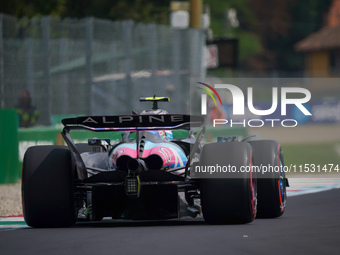 Pierre Gasly of France drives the (10) BWT Alpine F1 Team A524 Renault during the Formula 1 Pirelli Gran Premio d'Italia 2024 in Monza, Ital...