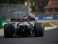 Lewis Hamilton of the UK drives the (44) Mercedes-AMG Petronas F1 Team F1 W15 E Performance Mercedes during the Formula 1 Pirelli Gran Premi...