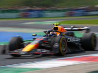 Sergio Perez of Mexico drives the (11) Oracle Red Bull Racing RB20 Honda RBPT during the Formula 1 Pirelli Gran Premio d'Italia 2024 in Monz...