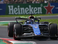 Alexander Albon of Thailand drives the (23) Williams Racing FW46 Mercedes during the Formula 1 Pirelli Gran Premio d'Italia 2024 in Monza, I...