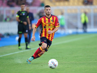 Frederic Guilbert is in action during the Serie A match between Lecce and Cagliari in Lecce, Italy, on August 31, 2024. (