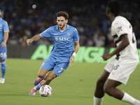 Khvicha Kvaratskhelia of Napoli during the Serie A soccer match SSC Napoli vs. Parma Calcio at Stadio Maradona in Naples, Italy, on August 3...