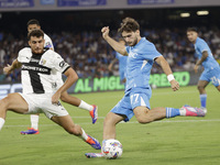 Khvicha Kvaratskhelia of Napoli during the Serie A soccer match SSC Napoli vs. Parma Calcio at Stadio Maradona in Naples, Italy, on August 3...