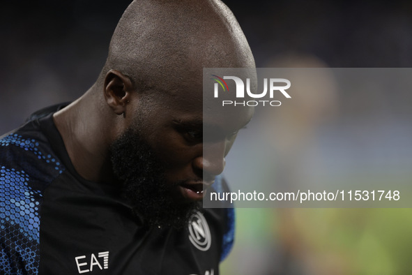 Romelu Lukaku of Napoli during the Serie A soccer match SSC Napoli vs. Parma Calcio at Stadio Maradona in Naples, Italy, on August 31, 2024....