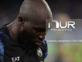 Romelu Lukaku of Napoli during the Serie A soccer match SSC Napoli vs. Parma Calcio at Stadio Maradona in Naples, Italy, on August 31, 2024....