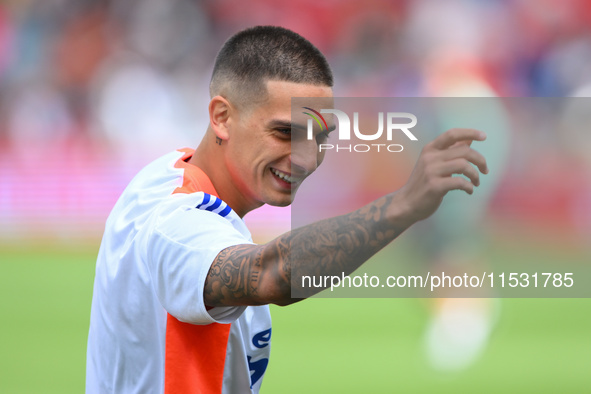 Nicolas Dominguez of Nottingham Forest during the Premier League match between Nottingham Forest and Wolverhampton Wanderers at the City Gro...