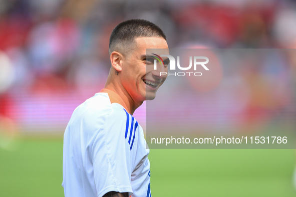 Nicolas Dominguez of Nottingham Forest during the Premier League match between Nottingham Forest and Wolverhampton Wanderers at the City Gro...