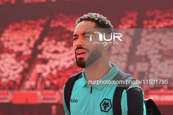 Matheus Cunha of Wolverhampton Wanderers during the Premier League match between Nottingham Forest and Wolverhampton Wanderers at the City G...