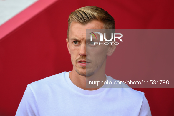 James Ward-Prowse of Nottingham Forest during the Premier League match between Nottingham Forest and Wolverhampton Wanderers at the City Gro...