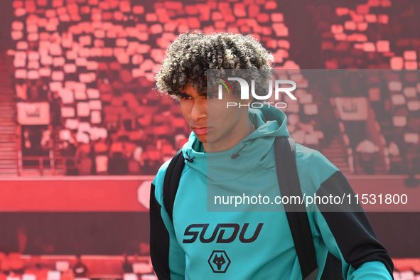 Pedro Lima of Wolverhampton Wanderers during the Premier League match between Nottingham Forest and Wolverhampton Wanderers at the City Grou...