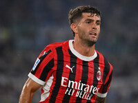 Christian Pulisic of A.C. Milan during the 3rd day of the Serie A Championship between S.S. Lazio and A.C. Milan at the Olympic Stadium in R...