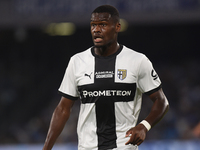 Ange-Yoan Bonny of Parma Calcio during the Serie A match between SSC Napoli and Parma Calcio at Stadio Diego Armando Maradona Naples Italy o...