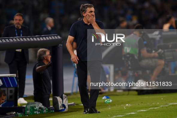 Fabio Pecchia Head Coach of Parma Calcio during the Serie A match between SSC Napoli and Parma Calcio at Stadio Diego Armando Maradona Naple...