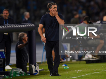 Fabio Pecchia Head Coach of Parma Calcio during the Serie A match between SSC Napoli and Parma Calcio at Stadio Diego Armando Maradona Naple...